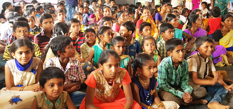 Bike donation for children at Thallakera school in India
